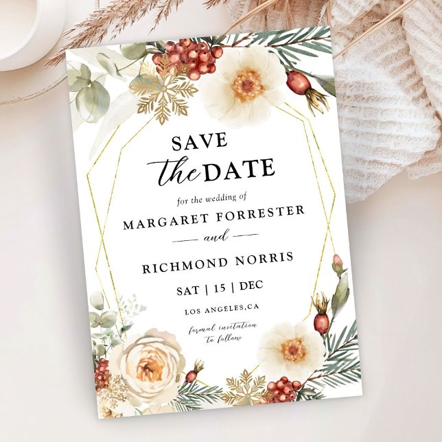Convites Casamento no inverno De Frota De Natal Salvar A Da (Criador carregado)