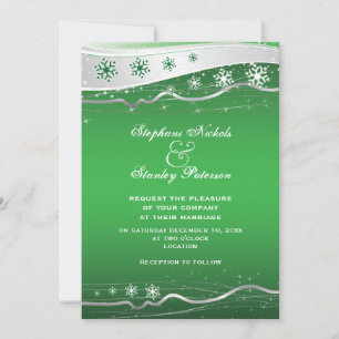 Convites Casamento no inverno do floco de neve do cinza
