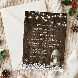 Convites Casamento no inverno Lanterna Branca das Luzes de 