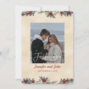 Convites Casamento no inverno romântico