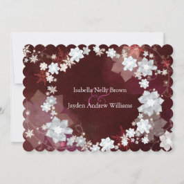 Convites Casamento no inverno Único de Solo Floral