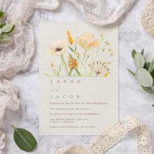 Convites Casamento no Jardim Botânico de Flores Silvestres 