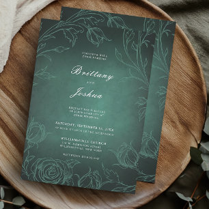 Convites Casamento no Jardim Botânico de Rosas Verde Esmera