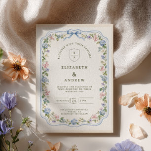 Convites Casamento no Jardim da Cottage com Hortênsia Azul