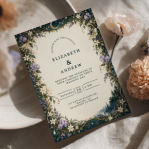 Convites Casamento no Jardim das Fadas ao Luar