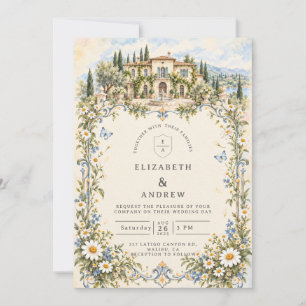 Convites Casamento no Jardim Romântico de Margaridas