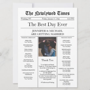 Convites Casamento no Jornal Tradicional