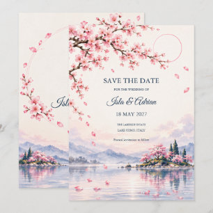 Convites Casamento no Lago Sakura Save the Date