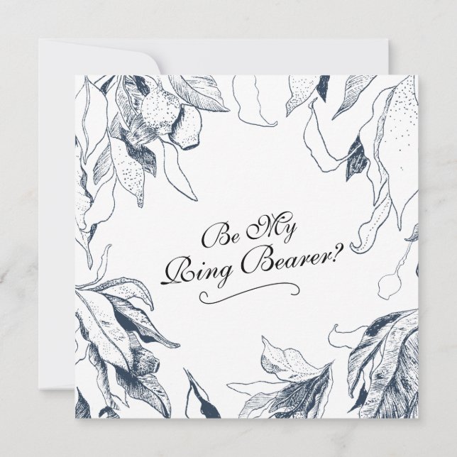 Convites Casamento no Mato 'Será que Você Pode Ser Meu Paje (Verso)