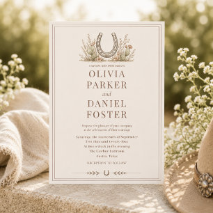 Convites Casamento no País Ocidental do Cacto Ferradura