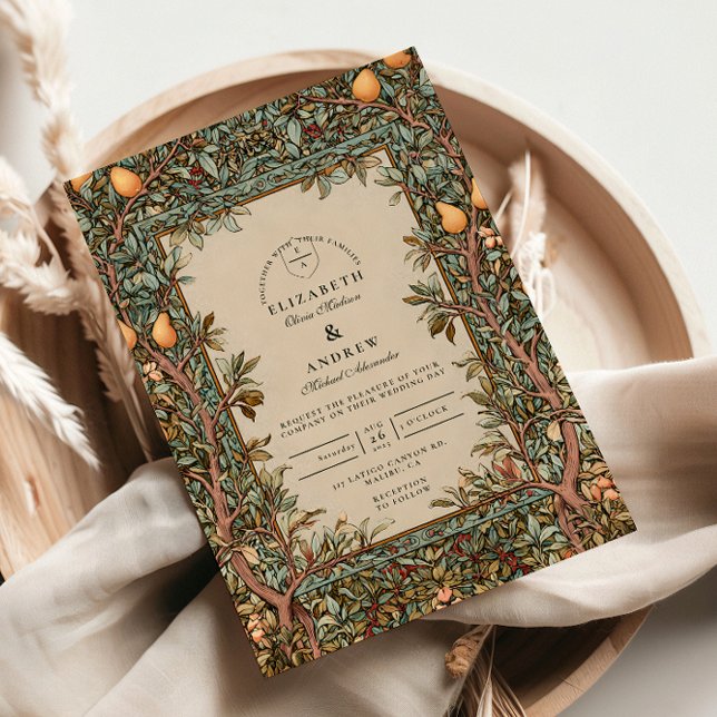 Convites Casamento no Pomar Vintage (Criador carregado)