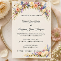 Casamento no Prado de Flores Silvestres de Luxo