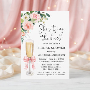 Convites Casamento Nó Rosa Arco Floral Chuveiro de Noiva