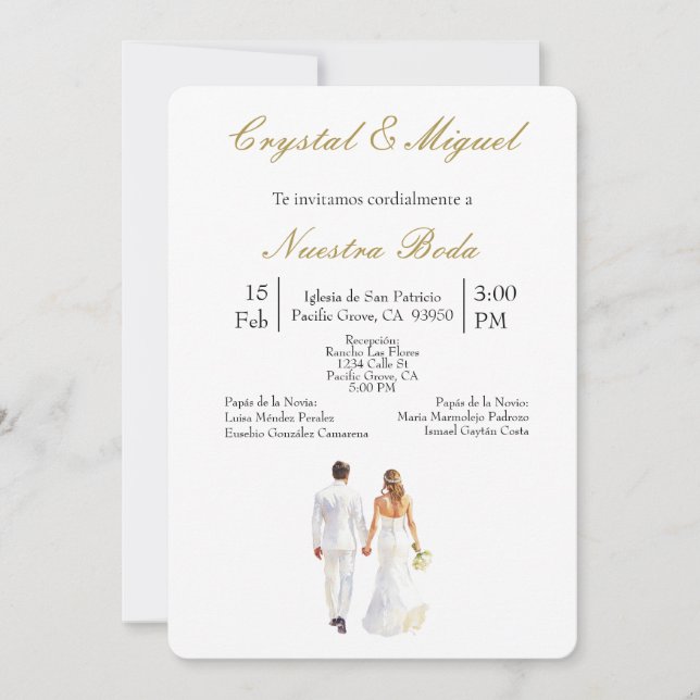 Convites Casamento noivo e noivo (Frente)