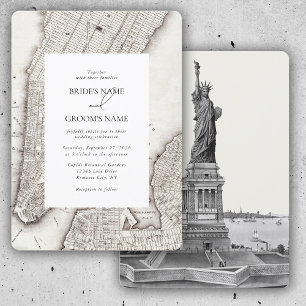 Convites Casamento NYC de Destino de Nova Iorque