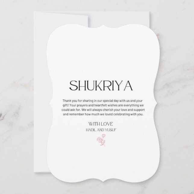 Convites Casamento, Obrigado, Sul-Asiático, Casamento India (Frente)