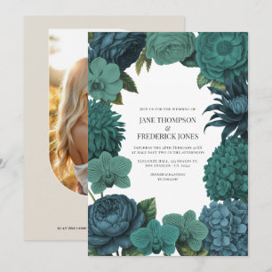 Convites Casamento Ocean Emerald, Deep Lagoon & Tidepool Te