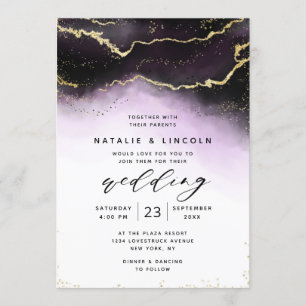 Convites Casamento Orgânico Eetal Ombre Purple