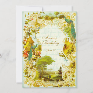 Convites Casamento ou evento de Versailles Peacock Garden