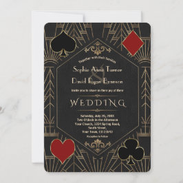 Convites Casamento Ouro Preto Gatsby 1920 Jogo