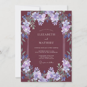 Convites Casamento Outonal Encantador em Marrom