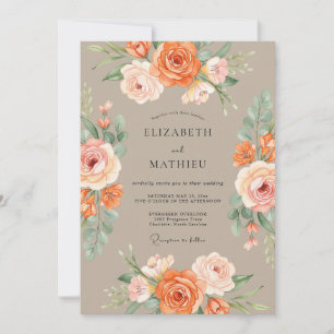 Convites Casamento Outonal Exuberante