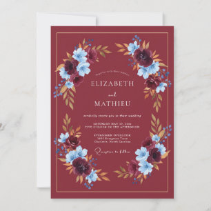 Convites Casamento Outonal Maravilhoso Marrom