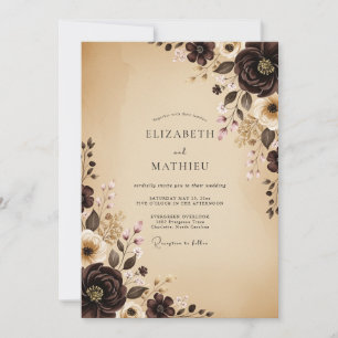 Convites Casamento Outonal Sofisticado