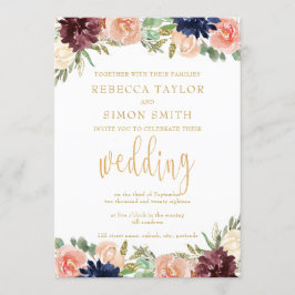 Convites Casamento outono Borgonha