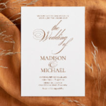 Casamento outono Chic Boho Brown Contemporâneo