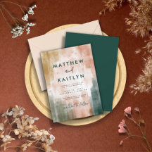 Casamento outono de Aquarela Moderno Simples Em