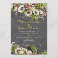 Casamento outono de painéis de cinza de ouro flora