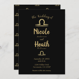 Convites CASAMENTO OUTONO de Verão de Astrologia Zodiaca Do