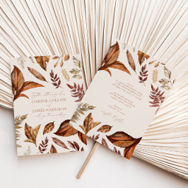 Convites Casamento outono Floral do Terracotta Russo Modern