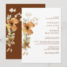 Casamento outono Laranja Russo Queimado Floral