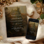 Convites Casamento outono Russo do Elegante Moderno<br><div class="desc">Abraçar a beleza encantadora do outono com este Convite de Casamento de Vintage Rustic Fall Trees. Ele se apresenta como uma mistura cativante de charme de safra e design rústico, retratando a alura tranquila das árvores de outono, fornecendo um lembrete gentil da beleza serena da natureza. Este convite exclusivo está...</div>