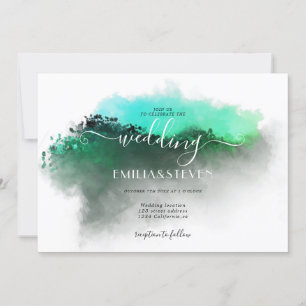 Convites Casamento paisagístico das montanhas Emerald Gree