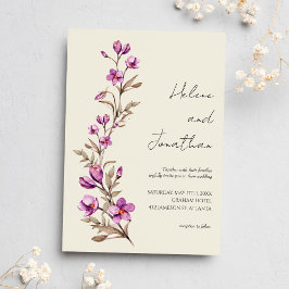 Convites Casamento Pastel Boho, Pastel Boho, Floral Floral