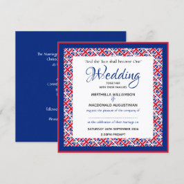 Convites Casamento Patriótico da Praça Personalizada JACK U