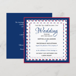 Convites Casamento Patriótico Patriótico Personalizado da P