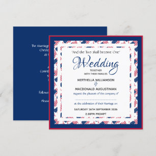 Convites Casamento Patriótico Praça Patriótico Personalizad