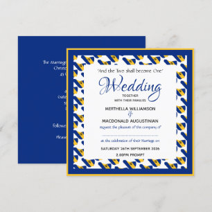 Convites Casamento Patriótico Praça Personalizada BARBADOS 
