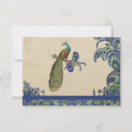 Convites Casamento Pavão Azul e Verde
