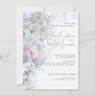 Convites Casamento Peônias Elegantes