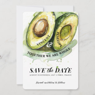 Convites Casamento Perfeito Avocado Salve a Data