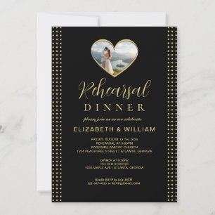 Convites Casamento personalizado com bolinhas douradas e pr