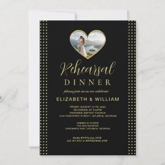 Convites Casamento personalizado com bolinhas douradas e pr