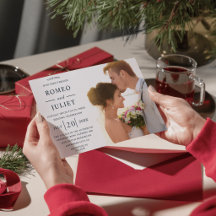 Casamento Personalizado com Foto Minimalista Moder