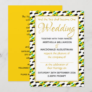 Convites Casamento Personalizado de Escritura Cristã JAMAIC