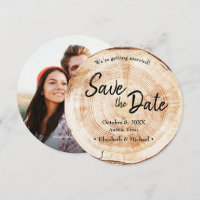 Casamento Personalizado de Foto de Grain de Madeir